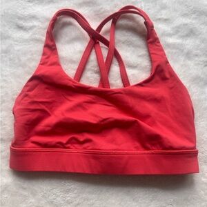 Lululemon Bra top Orange red black adult small